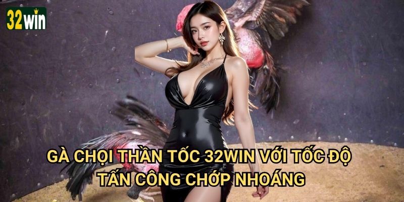 Gà Chọi Thần Tốc 32win có nhanh như tên gọi không? 2 Gà Chọi Thần Tốc 32win với tốc độ tấn công chớp nhoáng
