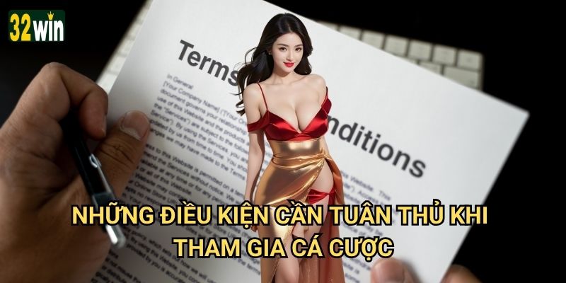 Điều khoản và Điều kiện 32win người chơi cần biết gì? 2 Những điều kiện cần tuân thủ khi tham gia cá cược