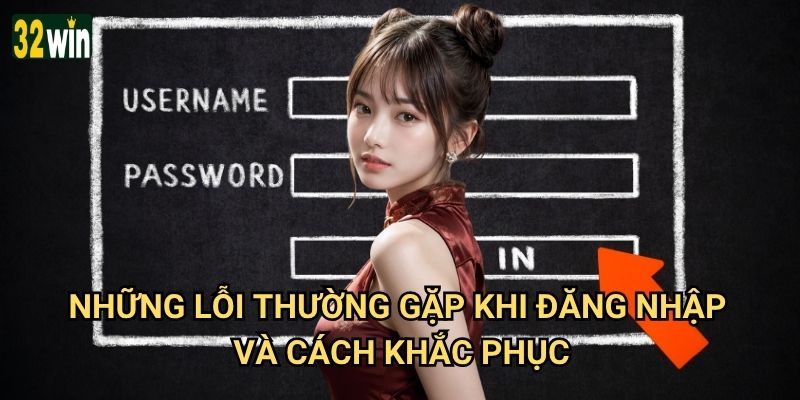 Đăng nhập 32win gặp lỗi thì xử lý như thế nào? 3 Những lỗi thường gặp khi đăng nhập và cách khắc phục