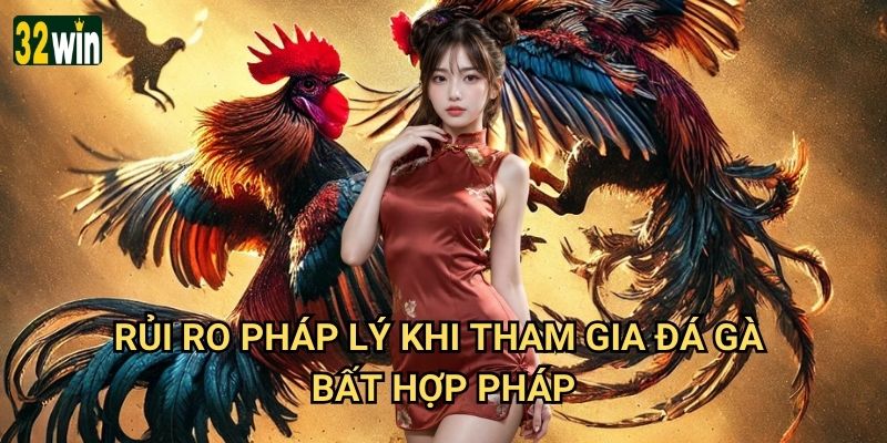 Đá gà ở đâu hợp pháp 32win cung cấp thông tin chính xác? 3 Rủi ro pháp lý khi tham gia đá gà bất hợp pháp?
